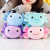 DYBFONO Axolotl Plush Toy, 10.8” Soft Cute Axolotl Stuffed Cotton Plush Pillow Kawaii Salamander Animal for Boys Girls Kids Gift (Blue)