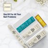 Onsen Secret Japanese Nail File Buffer and Shine Kit - Professional Nail File, 3-Way Nail Buffer Block w/Free Replacement Pads & Nail Strengthening Reboot Oil for Healthy Nails, Nail Reboot Kit, 1pk