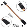 18Pcs 3-Pin JR Servo Extension Cable,1 JR Male to 2/3 Female JR Y Harness Servo Cable & 3.93" 5.9" 11.8" JR Extension Wire for RC Cars Trucks Airplanes Servo Receiver Connection,5 Styles