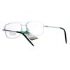 SA106 Rectangular Metal Frame Multi 3 Focus Progressive Reading Glasses Silver +1.75