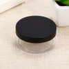 AKOAK Capacity 50 ml(1.69 oz) Empty Reusable Plastic Loose Powder Compact Container DIY Makeup Powder Case with Sifter and Lined Screw Lid,Pack of 1