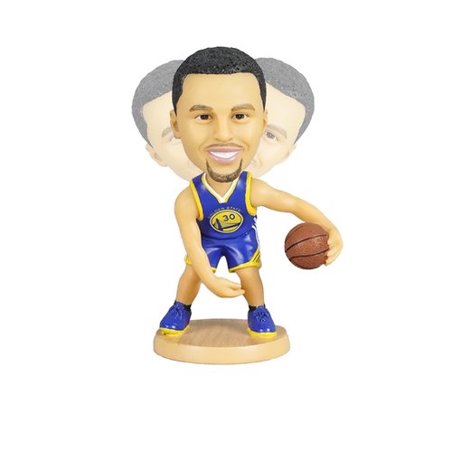 Ru.Master Curry Bobblehead Basketball Action Figure -5.1 in Hand-Painted Resin Warriors Collectible Doll - Perfect Sports Fan Gift - Curry in Iconic 30# Jersey