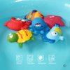 Bathtub Toys Floating Bath Toys(6PCS) with Storage Net,Baby Soft Bath Time Boat Toys,Bathtub Learning Water Toys and Bathtub Toys for Toddlers-Fish,Starfish,Sea Horses