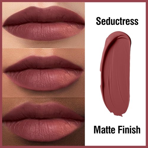 FV High Pigment Matte Liquid Lipstick, Long-Lasting, Smudge-Proof, Waterproof, Vegan Formula Lipstick for Women, Seductress-Matte
