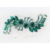 Faship Gorgeous Emerald Green Crystal Hair Barrette Clip