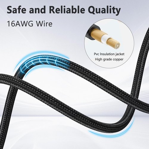 QaMcbulc Starlink Mini Power Cable,USB C Starlink Mini Cable,Replacement Power Cable for Starlink Mini,100W Type-C Input to Barrel Jack Charging Cord,Working Best with 100W+ PD Source(3.3FT/1M)