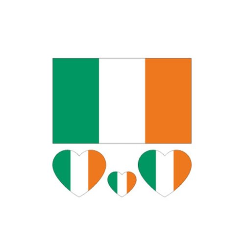 ZPDNURZL 10 Sheets Cote d'Ivoire Flag Tattoos Stickers 40 Pcs Waterproof Sweat Sports National Flag Removable Fake Tattoos
