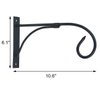 Tinsow Plant Bracket Iron Wall Hooks Straight Downcurled Hanging for Wind Chimes, Flower Baskets, Decorative Plants, Lantern, Wind Spinners, Bird Feeders, Indoor or Outdoor Decoration