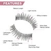 KSYOO Light Volume False Lashes Natural Look, False Eyelashes Natural Look, Medium-Length Rounded lashes Seamlessly with Your Natural Lashes -10 Pairs (Natural N10)
