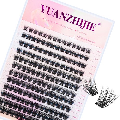 Lash Clusters Self-Application DIY Lashes Individual Lashes 3D Effect Segmented Lashes Natural Soft Wispy False Eyelashes BY YUANZHIJIE（style-84-0.07-C-MIX）