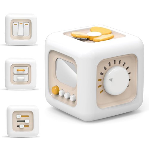 Montessori Toys for 1 Year Old Boy, Busy Cube Toys for Toddler 1-3||Travel Toy for 12-18 Months Baby|Busy Activity Cube for Fine Motor Skill Learning|Birthday Gift for 1 Year Old