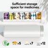 Weekly Pill Organizer 7 Day, Betife Daily Pill Box, Travel Pill Case, Cute Pill Holder to Hold Vitamins, Medicines, Supplements, Pills Organizer (Pearl White)