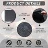 Tinideya Grey Garage Floor Mat 29 x 36 Inch Cart Mat for Garage Under Car Waterproof Rubber Backing Layer Mat Oil Absorbent Motorcycle Mat Protects Floor from Spills Drips Splashes Stains