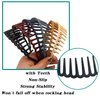 Yeshan Zig Zag Shark Teeth Headbands for Girls Women Plastic Hair Comb Headbands Wave shape Elastic Headbands for Thick Hair,Pack of 6