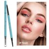 TurritopsisD Micro Brow Pencil 【2-Pack Taupe】 Eyebrow Pencil Waterproof Pro Long-Lasting Precision Micro-Tip Ultra-thin Built-in Soft Spoolie