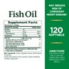 Nature's Bounty Fish Oil, Dietary Supplement, Omega 3, Supports Heart Health, 1200 Mg, 120 Rapid Release Softgels