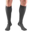 Truform 20-30 mmHg Compression Stockings for Men and Women, Knee High Length, Closed Toe, Gray, Medium (8865GR-M)