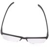 Foster Grant Men's Paolo Square Reading Glasses, Black/Transparent, 59 mm + 1.25