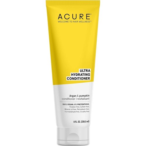 Acure Ultra Hydrating Conditioner | 100% Vegan | With Argan & Pumpkin | 8 Fl Oz