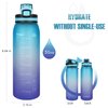 Opard 30oz Sports Water Bottle with Leak Proof Flip Top Lid BPA Free Tritan Reusable Plastic for Gym and Outdoor