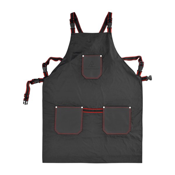 Beauticone Professional Barber Apron, Hair Stylist Salon Apron, Hair Cutting Hairdressing Barber Apron for Men/Women, Black Water Proof (Black Apron, Regular)