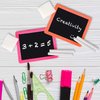 Neon Chalkboard Set for Kids - (Pack of 24) Mini Chalk Boards Each with 2 Chalk Sticks, and 1 Eraser for Boys and Girls Birthday Party Favors for Kids Goodie Bags