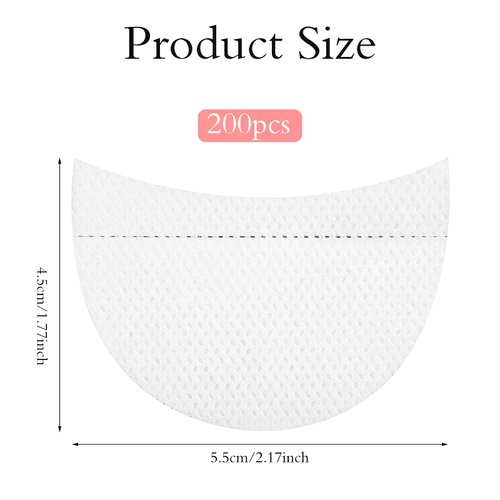 200 Pcs Eyeshadow Shield Eye Eyeshadow Tape Disposable Makeup Tape for Eyeshadow Eyeliner Eye Shadow Stickers Eyeshadow Stencil For Prevent Makeup Residue For Eyelash Extensions Eyeliner Tinting