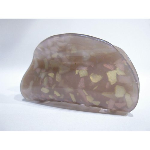 Generic Mixed color gray marbled hair claw clip