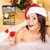 Giant Santa Balls Bath Bombs - Merry Christmas Bath Gifts for Friends - Black Cherry Scent Funny Santa Hat Holiday Humor Stocking Stuffer for Grownups - Adult Spa Gifts