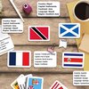 Zastic! World Flags Flashcards - 245 Country Flags, Capitals, Language, and Continents - Gloss Laminated - Country Flags of The World Flash Cards - Country Flash Cards - Geography Kids Flash Cards