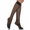 Alpha Medical 8-15 mmHg Compression Knee High Stockings, Graduated Compression & Support Hosiery Fine Italian Made Fashionable Sheer Stockings (Size 4 Nude)