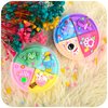 2 Pack Four Color Slime Toy - Candy Bag Packaging Butter Slime with Eight Cute Charms Included,Super Soft & Non-Sticky,Educational Stress Relief Toy,Birthday Gifts for Girl and Boys.