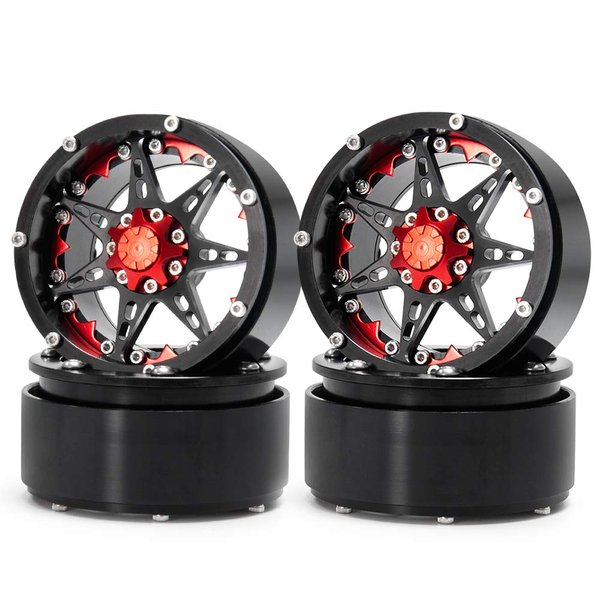 2.2" Alloy Beadlock Wheel Rims for RC Wraith TRX-4 Axial SCX10 90046 90048 Redcat D90 CC01 axial rr10 Bomber Crawlers