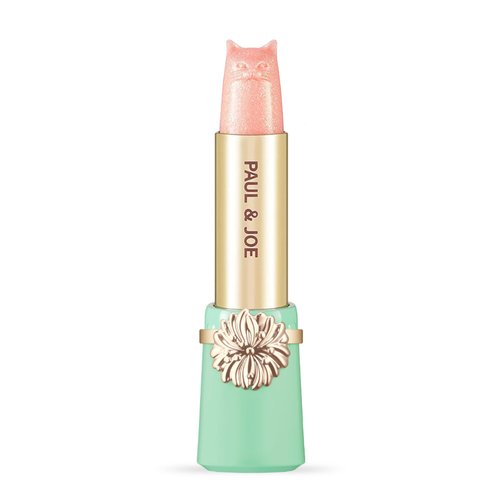 Paul & Joe Pearl Lipstick Refill Only, Case Sold Separately, Cat-Shaped Glossy Light Pink Lipstick, Moisturizing Lip Care with Shea Butter and Jojoba Oil, 402 Pearl Lipstick, 0.10 oz