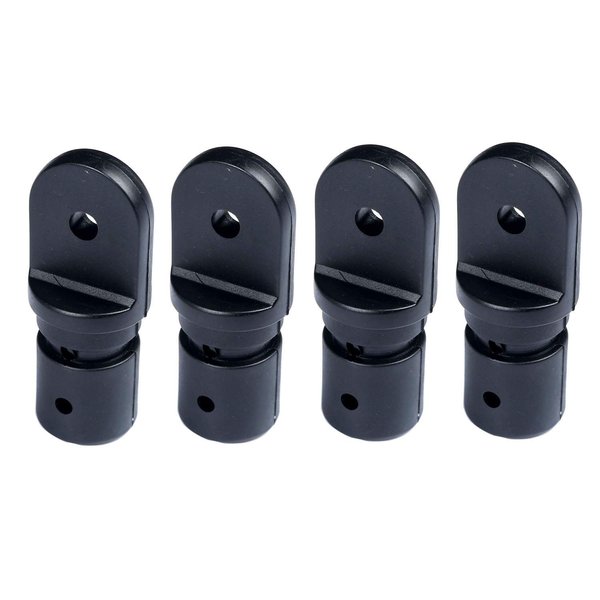 MX 1 inch Bimini Top Fitting Hardware Eye End Cap 4pcs (Inside for 1” Round Tube)