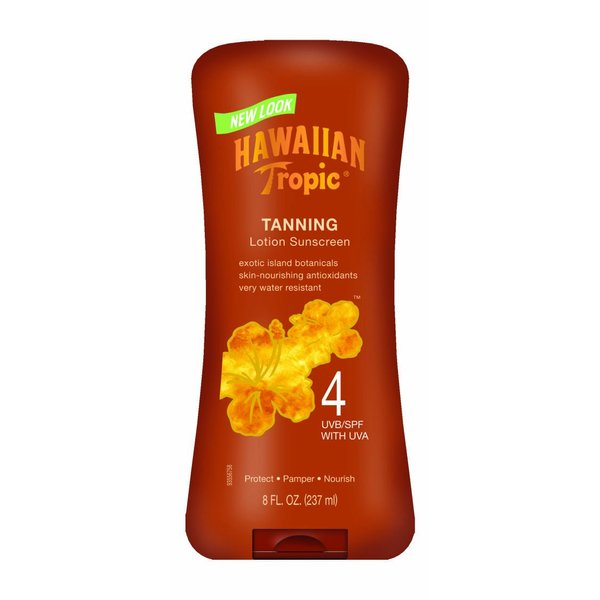 Hawaiian Tropic Dark Tanning Lotion - SPF 4, 8-Fluid Ounce Bottles (Pack of 2)