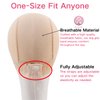 Isshin Beauty Wig Grip Cap Women Adjustable: Wig Gripper with Ear-Cutouts Natural Lace Edge - Gluless Non Slip-Off Band with Velcro No-Headache Comfortable Breathable (LightBrown)