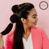 TELETIES - Spiral Hair Coils - Ponytail Holder Hair Ties for Women - Phone Cord Hair Ties - Strong Grip, No Rip, Water Resistant, No Crease Hair Tie Coils - 3 pack (Small, Think Pink)
