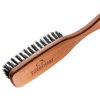 ZilberHaar Long Hair Brush - Soft Boar Bristles - Exfoliating and Conditioning for Men's Beards & Skin - Compatible with Beard Balms and Oils