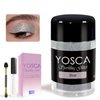 Yosca 5g Body Glitter, Cosmetic Sparkle Makeup Metalic Face Glitter, Loose Body Shimmer Powder for Glitter Eyeshadow Lip Face Paint Concert Christmas Festival Rave Accessorises - Silver