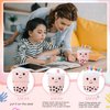 Sabary 228 Pcs Kawaii Stationary Set Include Telescopic Boba Pencil Pouch Case Bag Gel Ink Pen Sticky Note Bubble Tea Sticker Pill Highlighter Stationary Cute School Supplies for Christmas(Vivid)