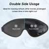 BeHoomi Cooling Eye Mask, Gel Eye Mask Cold Eye Ice Pack, Reusable Ice Mask, Cool Relaxation, No Freeze, Comfort Snug Fit, Cold Eye Compress for Home Spa, Office, Morning Refreshment, Black