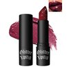 LYSdefeu Diamond Glitter Matte Lipstick, Gothic Shiny Lip Gloss, Wine Red Sparkling High Pigment Longlasting Waterproof Smudgeproof Non-Stick Lipstick, Bold Shimmer Lip Blam for Women Lip Makeup-07