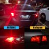 ANTLINE Extremely Bright 3157 3156 3156A 3057 4057 4157 3057LL 3457 3157K 21-SMD 1260 Lumens LED Bulb Replacement Brilliant Red for Car Brake Tail Turn Signal Blinker Lights Bulbs (Pack of 4)