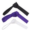 Sophia's Gender-Neutral Judo Tae Kwon Do Karate Martial Arts Gi Uniform with White, Purple, & Black Belts for 18” Dolls, White