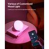 Hifree Smart Table Lamp, Dimmable Desk Lamp with App/Voice Control, LED RGB Color Changing Touch Lamp, Night Light for Bedroom Compatible with Alexa