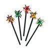 Mini Metallic 2-Tone Pinwheels (Bulk Set of 72) Party Supplies