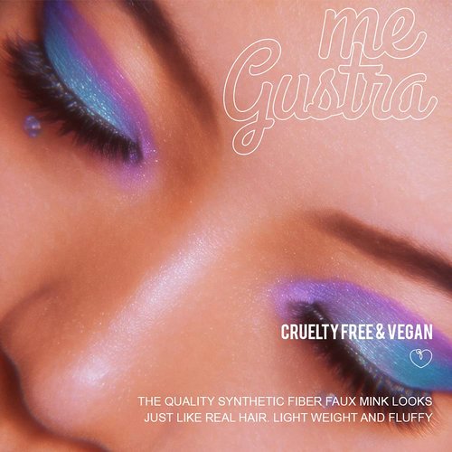 RCG | False Eyelashes - Reusable Premium Quality - Round in Shape & Natural Curl - Lightweight Glamorous Fluffy Hair - for Multiples Occasions PARTY, LIVESTREAMING - 100% Cruelty-Free (ME GUSTA)