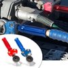CheeMuii Glad Hands Set with Glad Hand Handles with 4pcs Glad Hand Seals for Semi Truck Glad Hand Grips Brake Aluminum Air Hose Coupling Connectors Glad Hand for Semi Trailer RVs 2pcs Red 2pcs Blue