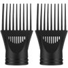 FRCOLOR 2pcs Hair Dryer Comb Universal Blow Dryer Comb Universal Hair Dryer Nozzle Salon Hair Dryer Nozzle Hair Dryer Nozzle Attachment Black Comb Electric Hair Drier Comb Modeling Plastic